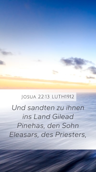 Josua 22:13 LUTH1912 Bible Verse Image