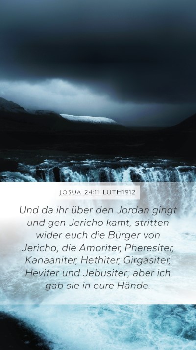 Josua 24:11 LUTH1912 Bible Verse Image