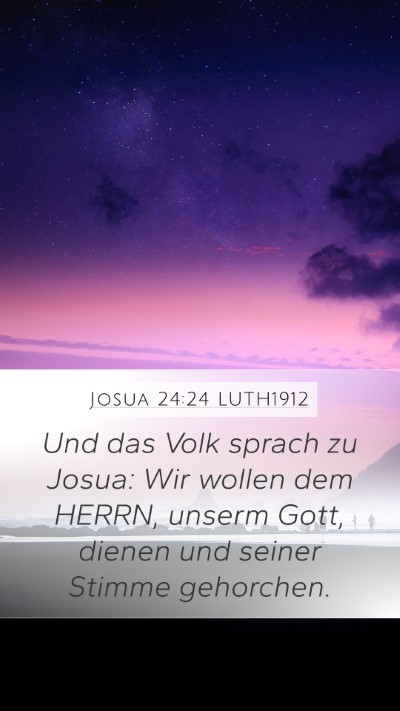 Josua 24:24 LUTH1912 Bible Verse Image
