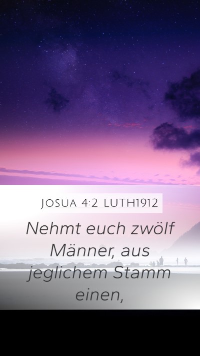 Josua 4:2 LUTH1912 Bible Verse Image