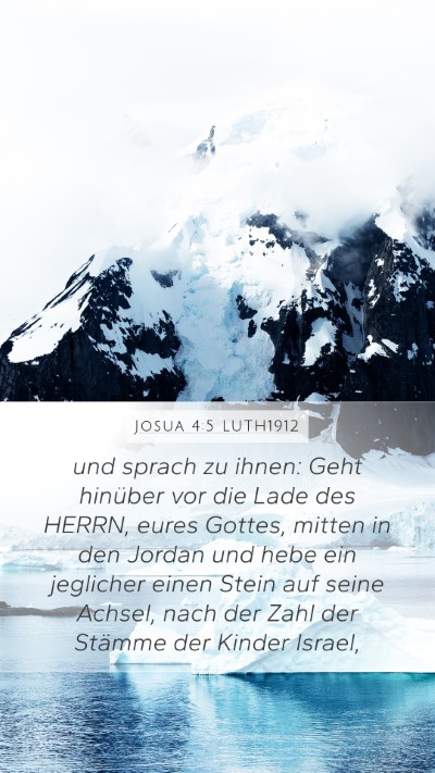 Josua 4:5 LUTH1912 Bible Verse Image