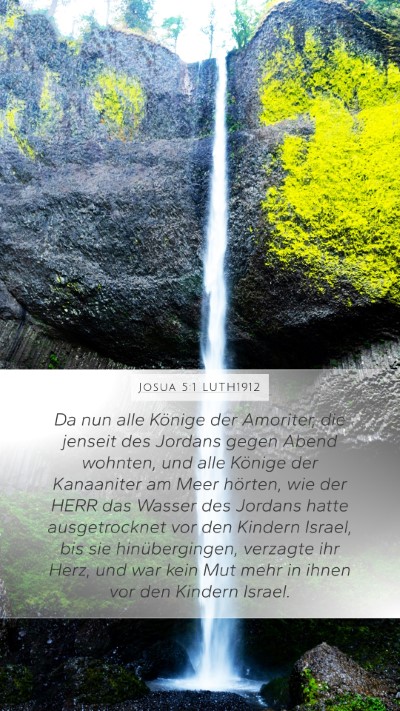 Josua 5:1 LUTH1912 Mobile Phone Wallpaper - Da nun alle Könige der Amoriter, die jenseit des - Mobile Bible Verse Wallpaper