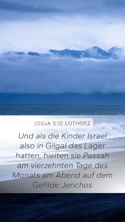 Josua 5:10 LUTH1912 Bible Verse Image