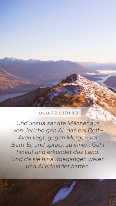 Josua 7:2 LUTH1912 Bible Verse Image
