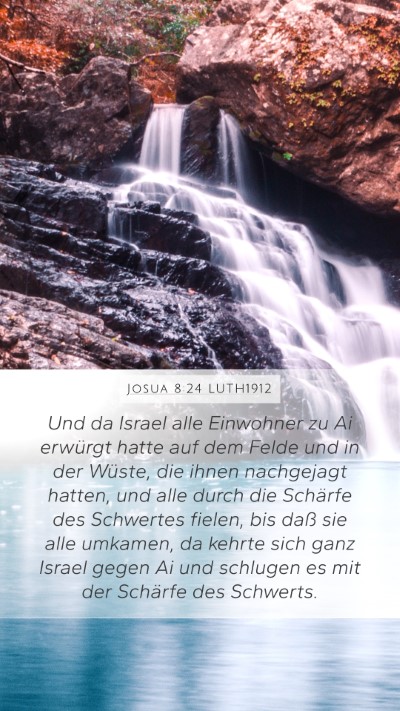 Josua 8:24 LUTH1912 Bible Verse Image