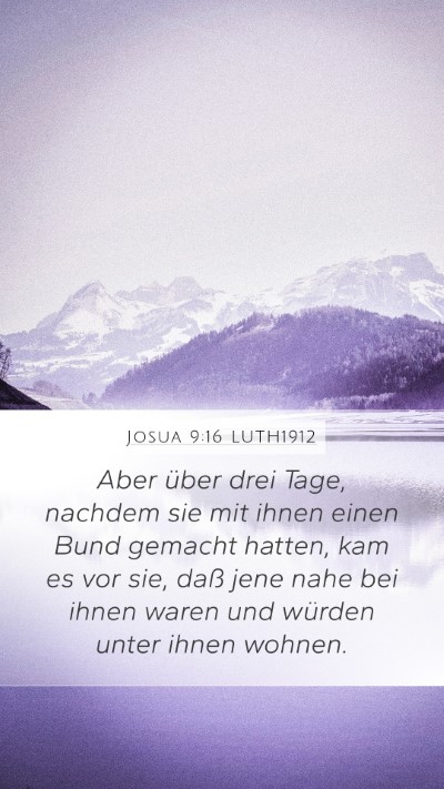 Josua 9:16 LUTH1912 Bible Verse Image