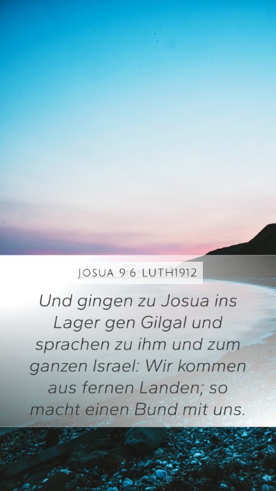 Josua 9:6 LUTH1912 Bible Verse Image