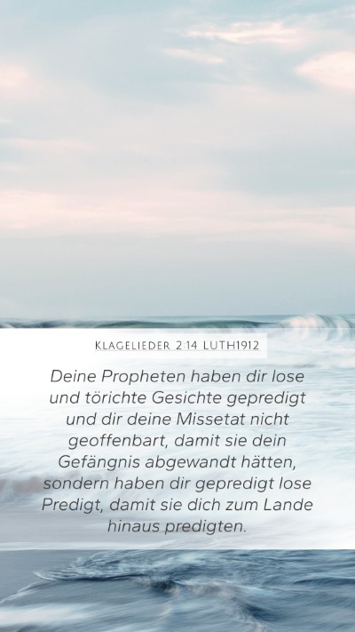 Klagelieder 2:14 LUTH1912 Bible Verse Image