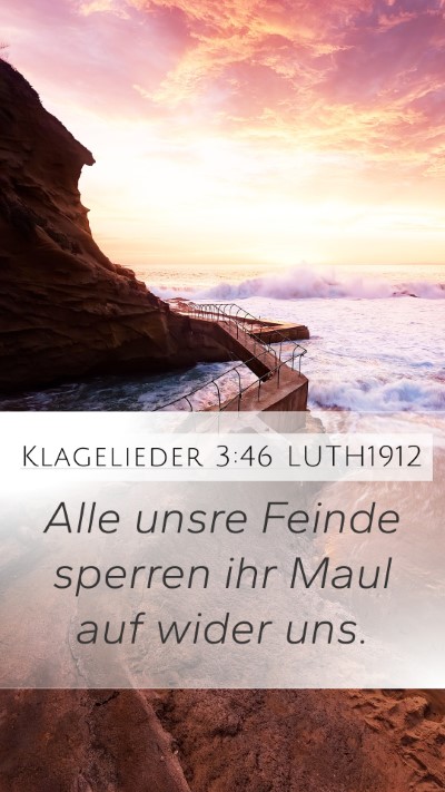 Klagelieder 3:46 LUTH1912 Bible Verse Image