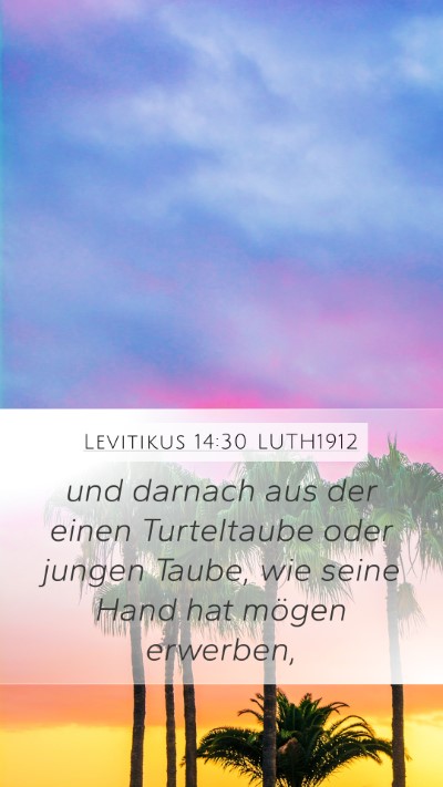 Levitikus 14:30 LUTH1912 Bible Verse Image