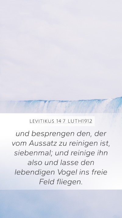 Levitikus 14:7 LUTH1912 Bible Verse Image