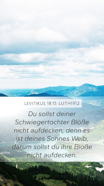 Levitikus 18:15 LUTH1912 Bible Verse Image
