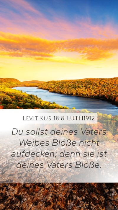 Levitikus 18:8 LUTH1912 Bible Verse Image