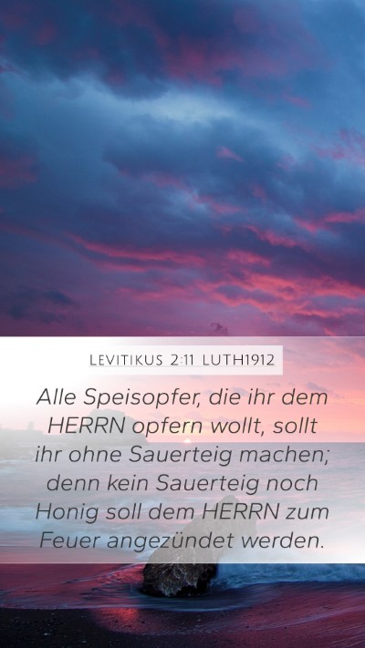 Levitikus 2:11 LUTH1912 Bible Verse Image