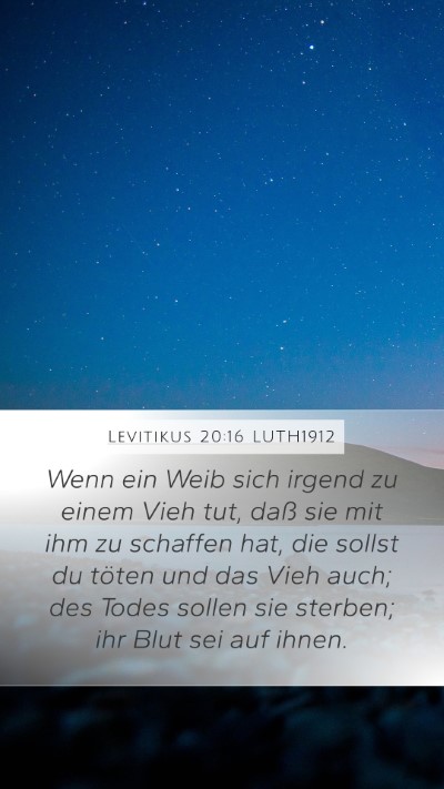 Levitikus 20:16 LUTH1912 Bible Verse Image