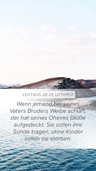 Levitikus 20:20 LUTH1912 Bible Verse Image
