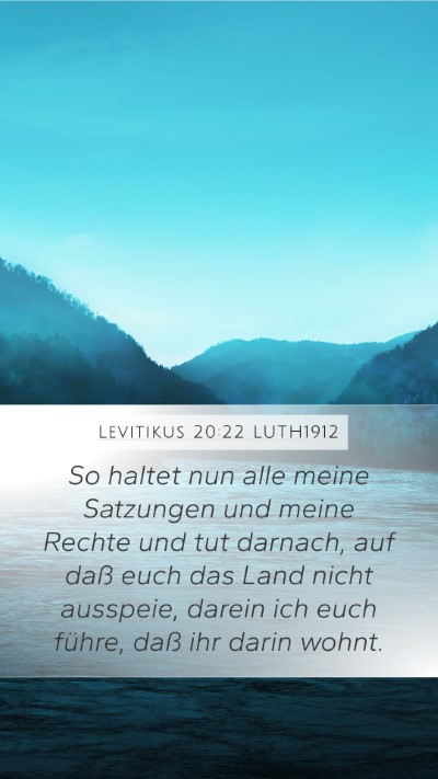 Levitikus 20:22 LUTH1912 Bible Verse Image