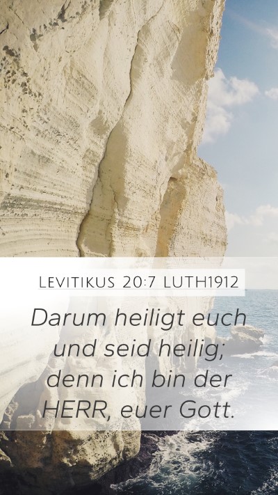 Levitikus 20:7 LUTH1912 Bible Verse Image