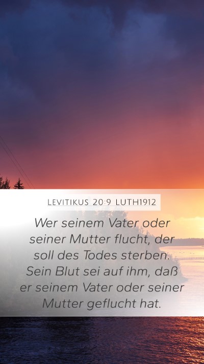 Levitikus 20:9 LUTH1912 Bible Verse Image