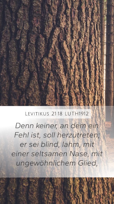 Levitikus 21:18 LUTH1912 Bible Verse Image