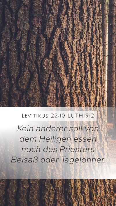 Levitikus 22:10 LUTH1912 Bible Verse Image