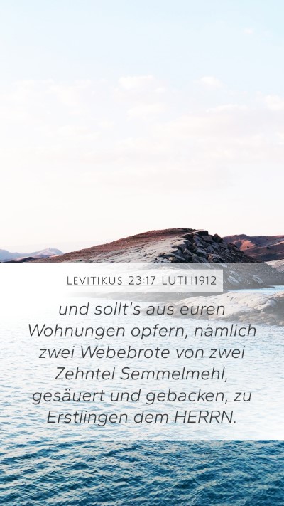 Levitikus 23:17 LUTH1912 Bible Verse Image