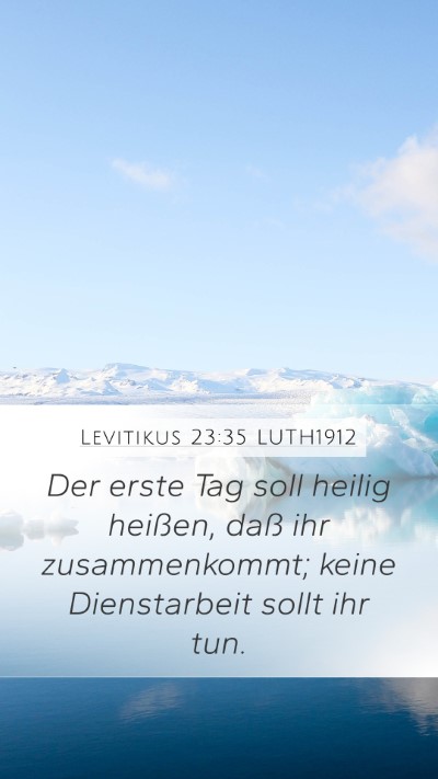 Levitikus 23:35 LUTH1912 Bible Verse Image