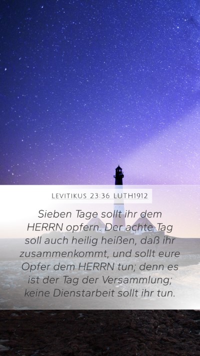 Levitikus 23:36 LUTH1912 Bible Verse Image