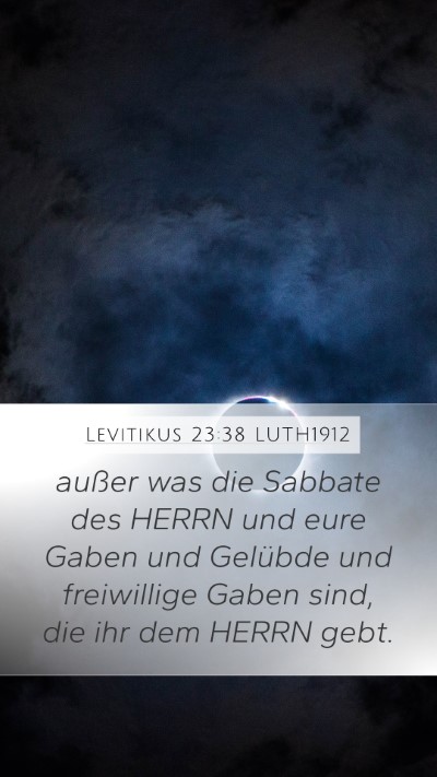Levitikus 23:38 LUTH1912 Bible Verse Image