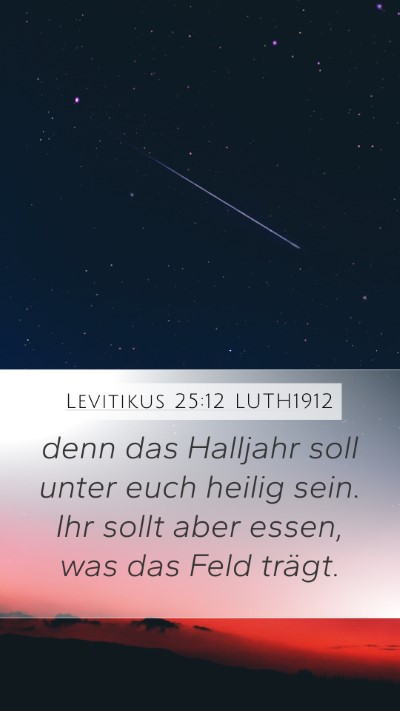 Levitikus 25:12 LUTH1912 Bible Verse Image