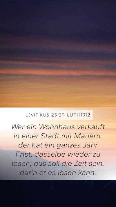 Levitikus 25:29 LUTH1912 Bible Verse Image