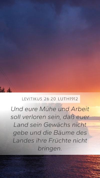 Levitikus 26:20 LUTH1912 Bible Verse Image