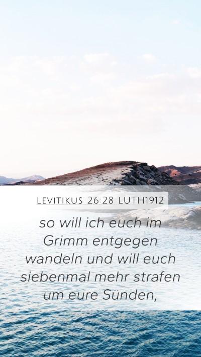 Levitikus 26:28 LUTH1912 Bible Verse Image