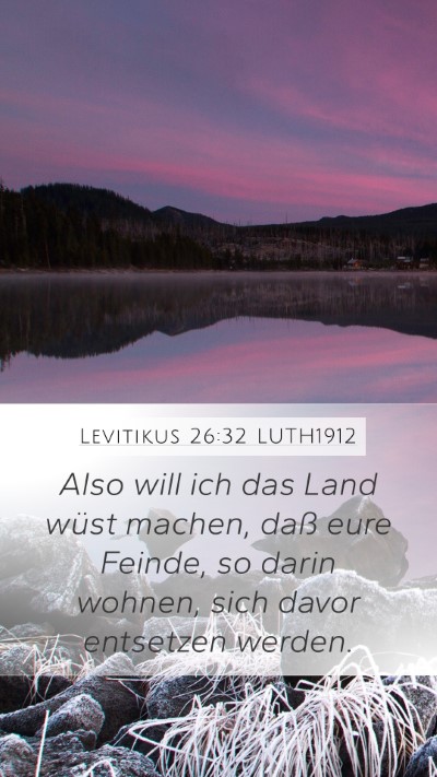 Levitikus 26:32 LUTH1912 Bible Verse Image