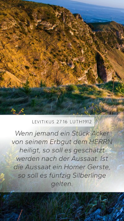 Levitikus 27:16 LUTH1912 Bible Verse Image