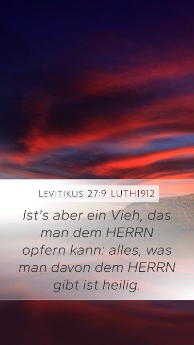 Levitikus 27:9 LUTH1912 Bible Verse Image