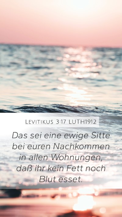Levitikus 3:17 LUTH1912 Bible Verse Image