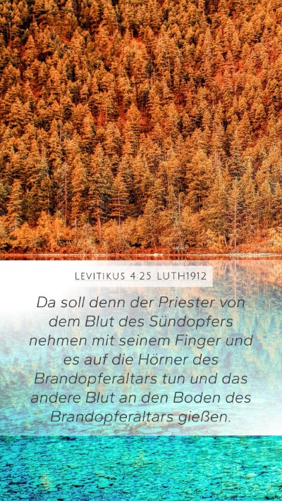 Levitikus 4:25 LUTH1912 Bible Verse Image