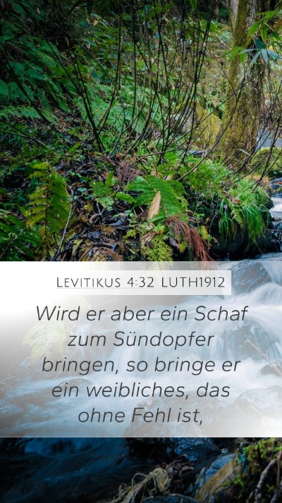 Levitikus 4:32 LUTH1912 Bible Verse Image