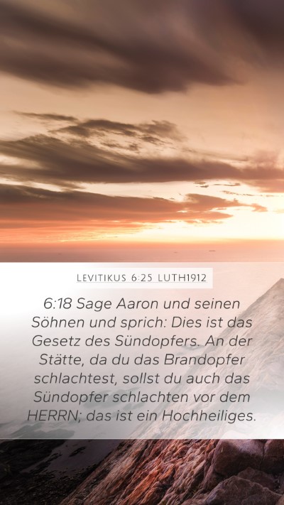 Levitikus 6:25 LUTH1912 Bible Verse Image