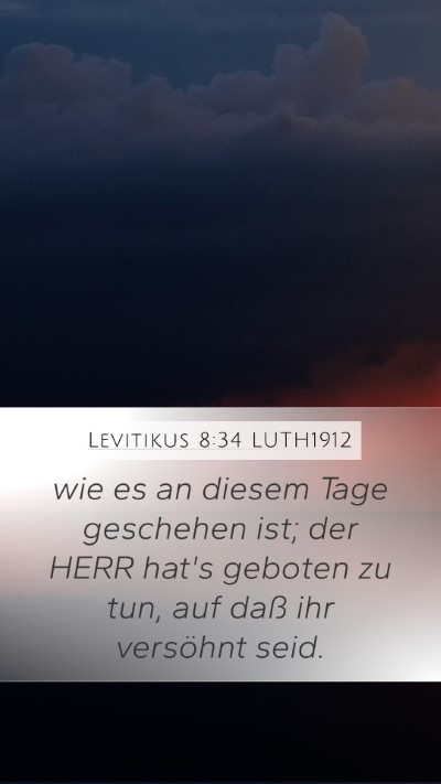 Levitikus 8:34 LUTH1912 Bible Verse Image