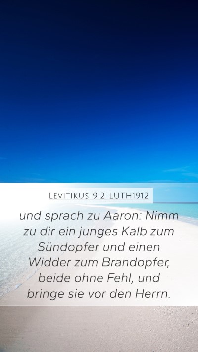 Levitikus 9:2 LUTH1912 Bible Verse Image