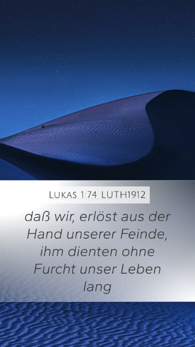 Lukas 1:74 LUTH1912 Bible Verse Image