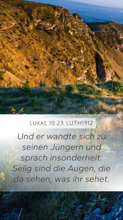 Lukas 10:23 LUTH1912 Bible Verse Image