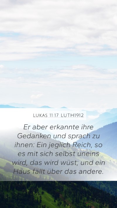 Lukas 11:17 LUTH1912 Bible Verse Image