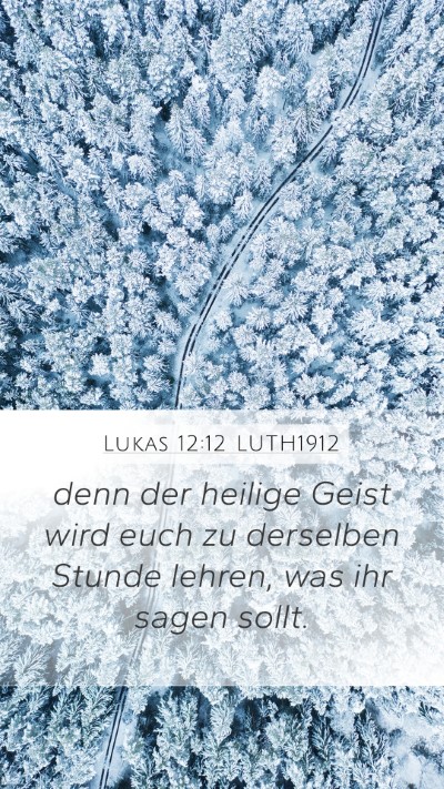Lukas 12:12 LUTH1912 Bible Verse Image