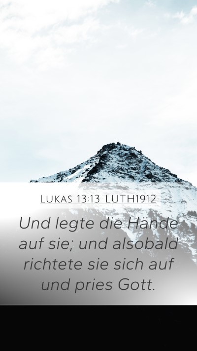 Lukas 13:13 LUTH1912 Bible Verse Image