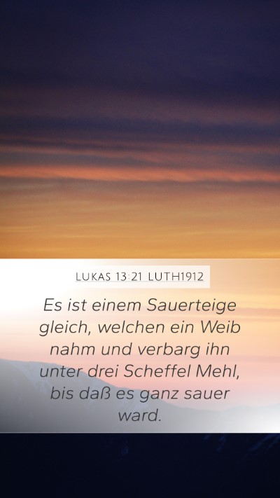 Lukas 13:21 LUTH1912 Bible Verse Image