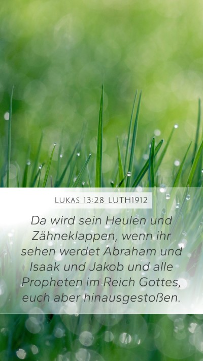 Lukas 13:28 LUTH1912 Bible Verse Image
