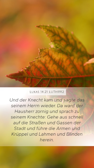 Lukas 14:21 LUTH1912 Bible Verse Image